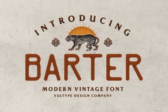 Barter: The Vintage Sans Serif Font for Branding