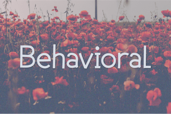 Behavioral: A Modern Sans Serif Font for Marketers