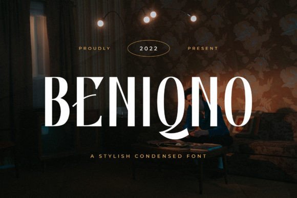 Beniqno: A Stylish Condensed Sans Serif for Luxury Branding