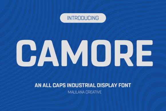Camore: A Bold All-Caps Sans Serif Font for Makers