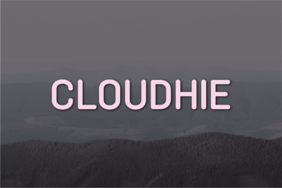 Cloudhie: A Modern Sans Serif Typeface for Brands