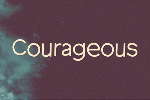 Courageous: A Bold Sans Serif Font for Makers