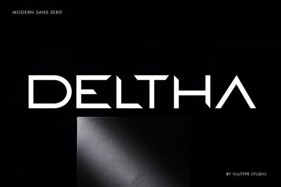 Deltha: A Modern Sans Serif Font for Editorial Design