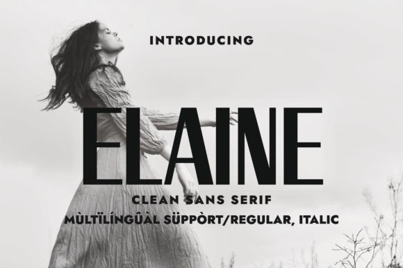 Elaine: A Romantic Sans Serif for Elegant Web Headlines