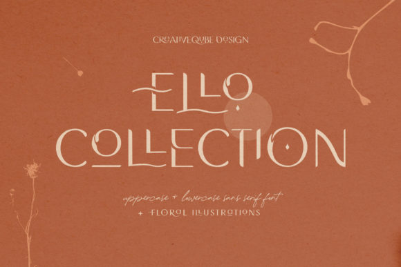 Ello Collection: A Vintage Sans Serif Font for Web Design