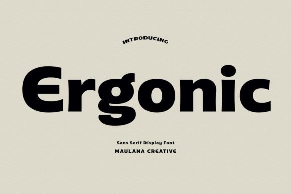 Ergonic: A Modern Sans Serif Font for Makers
