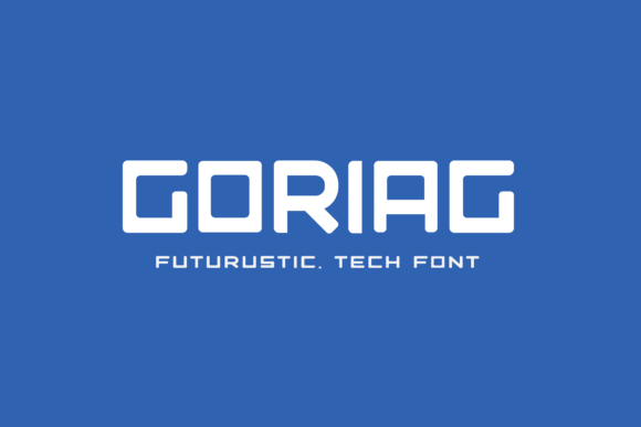 Goriag: The Bold Sans Serif Font for Tech and Sports