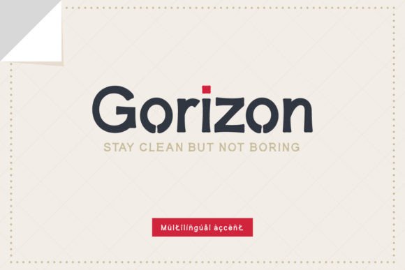 Gorizon: A Clean Sans Serif Font for Modern Editorial