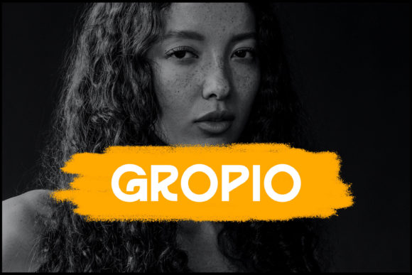 Gropio: A Modern Sans Serif Font for Campaigns