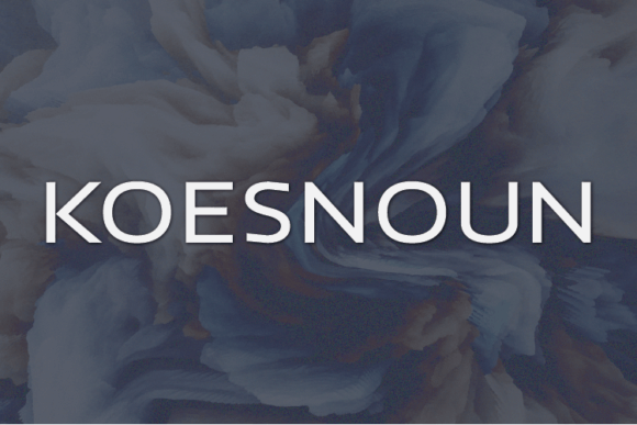 Koesnoun: A Modern Sans Serif Typeface for Brands