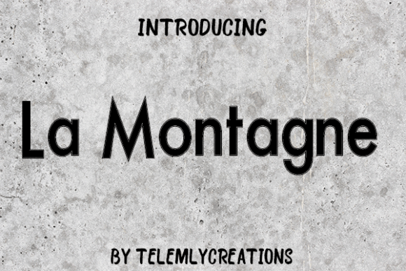 La Montagne: A Cute Sans Serif Font for Makers