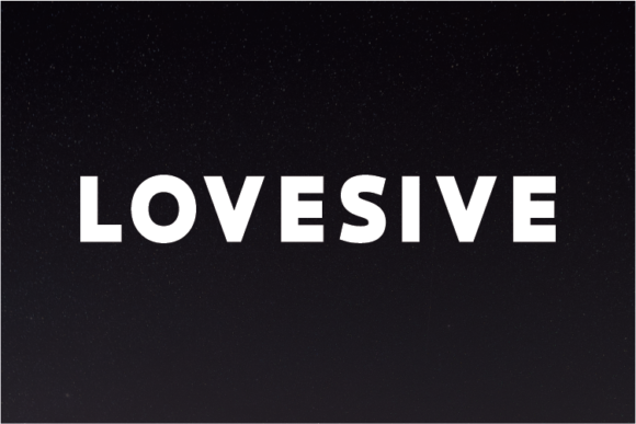Lovesive: A Modern Sans Serif for Branding and Logos