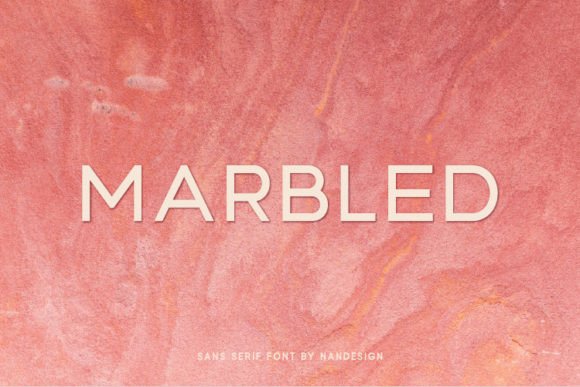 Marbled: A Stunning Sans Serif for Branding