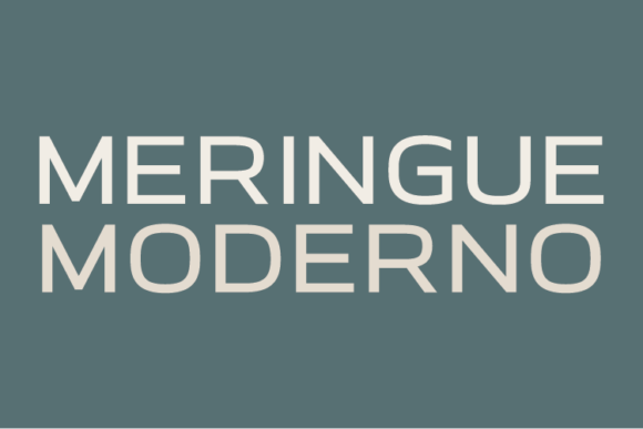 Meringue Moderno: A Classy Sans Serif Font for Brands