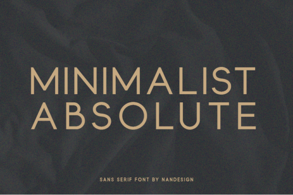 Minimalist Absolute: A Modern Sans Serif for Branding