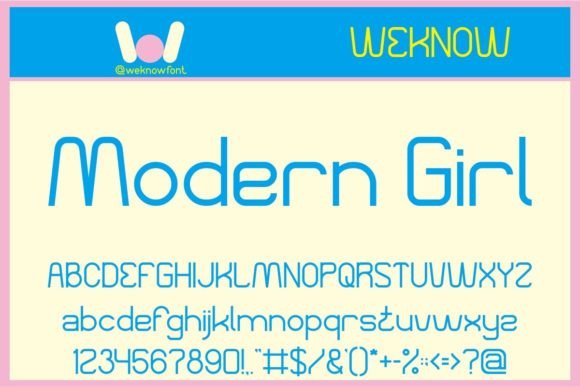 Modern Girl: A Classy Sans Serif Font for Makers