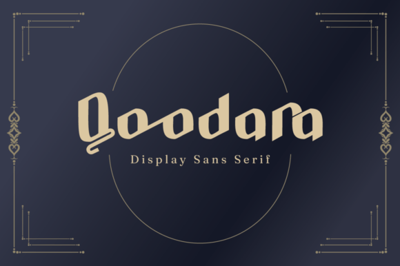 Qoodara: A Bold Display Sans Serif for Modern Branding