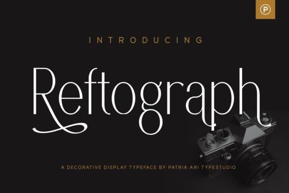 Reftograph: A Delicate Sans Serif Font for Crafters