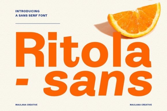 Ritola Sans: A Fresh Display Font for Modern Branding