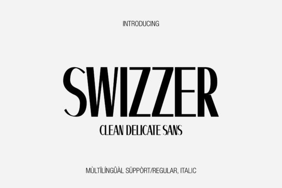 Swizzer: A Minimalist Swiss Sans Serif for Modern Editorial